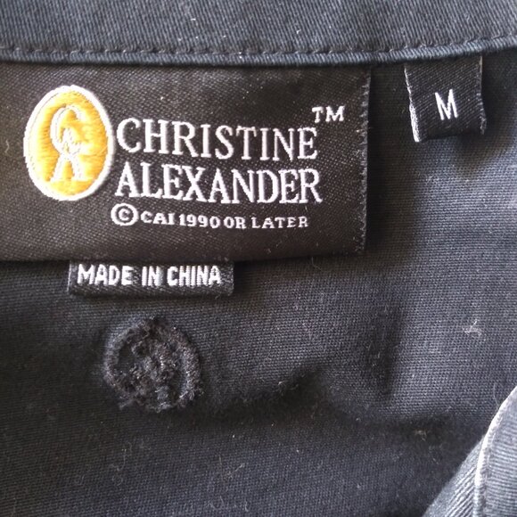 Christine Alexander Black Denim Rhinestone Jacket Women's Medium - Picture 4 of 6